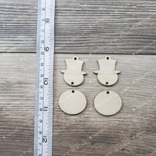 2 Piece Snow Man Earring