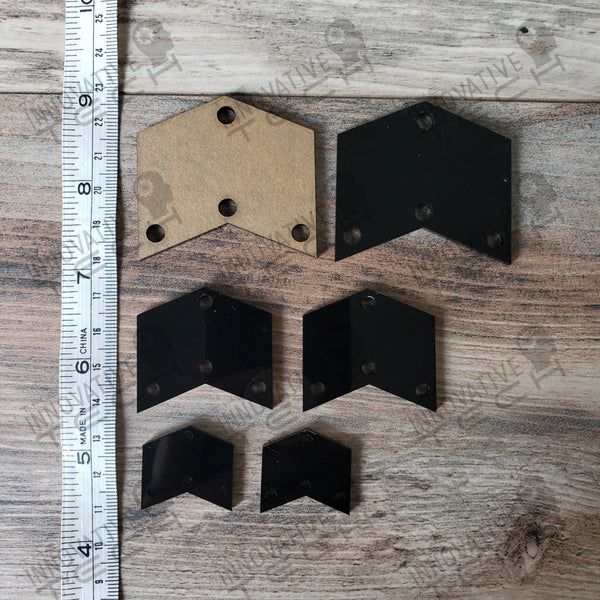 3 Hole Arrow Earring Acrylic