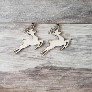 Christmas Earrings Flying Reindeer