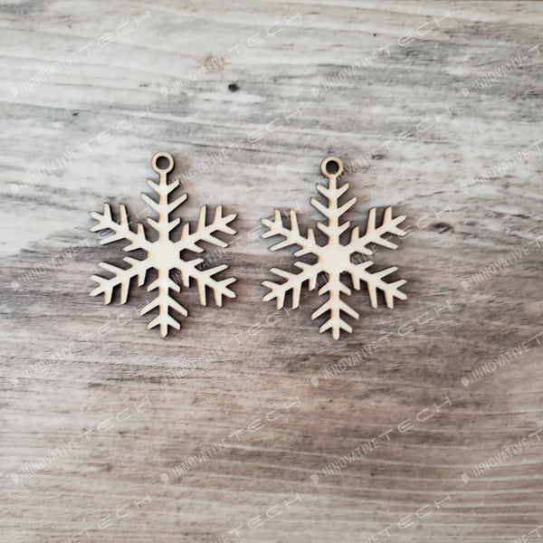 Christmas Earrings Single Thick Snow Flake