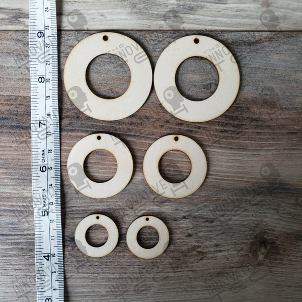 Circle Pendant Basswood