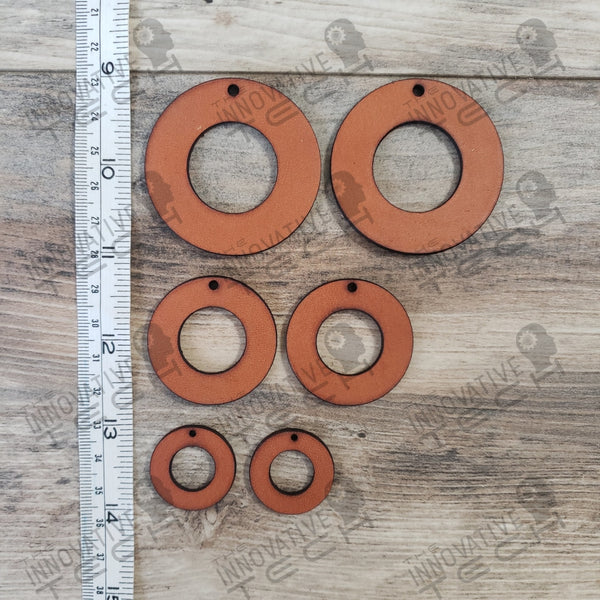 Circle Pendant Leather