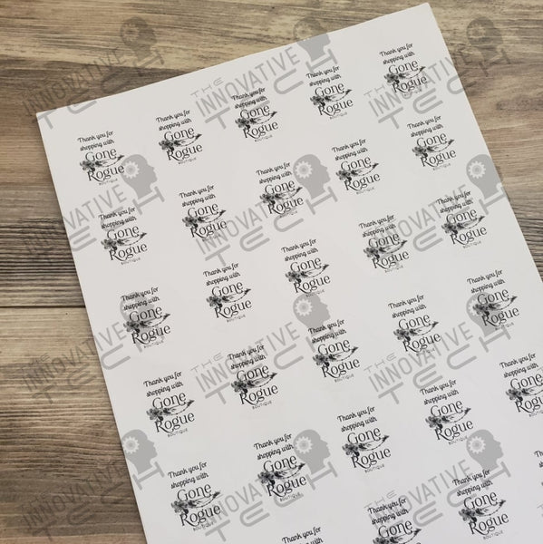 Custom Stickers Sheet Of 30- 1.5 Inch Small Round Decorative Stickers