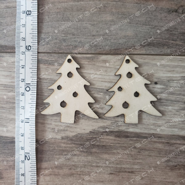 Decorated Christmas Tree Earrings