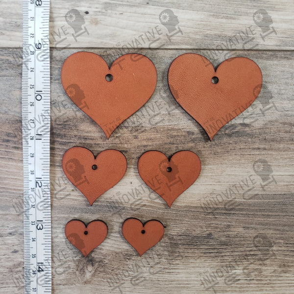 Heart Earring Leather