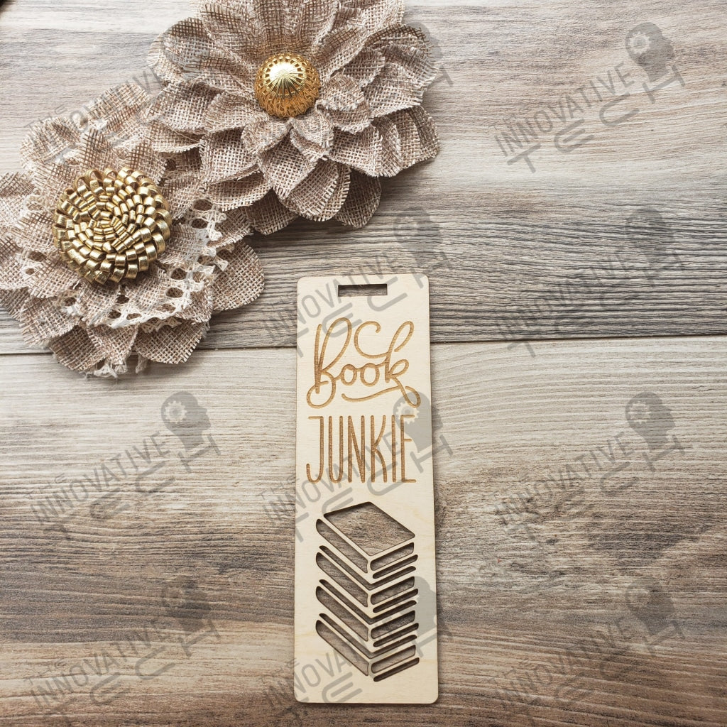 Laser cut bookmark Book Junkie The Innovative Tech