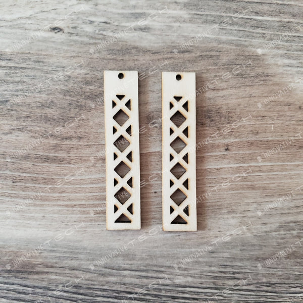 Lattice Bar Earring
