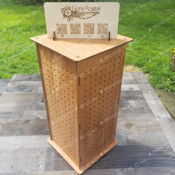 Small Portable Pegboard Display