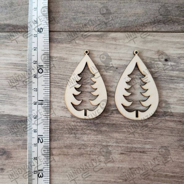 Teardrop Tree Earring