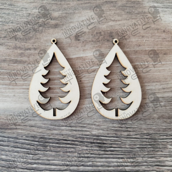 Teardrop Tree Earring