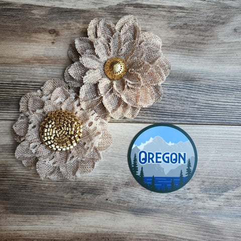 Oregon Stickers 3" circle